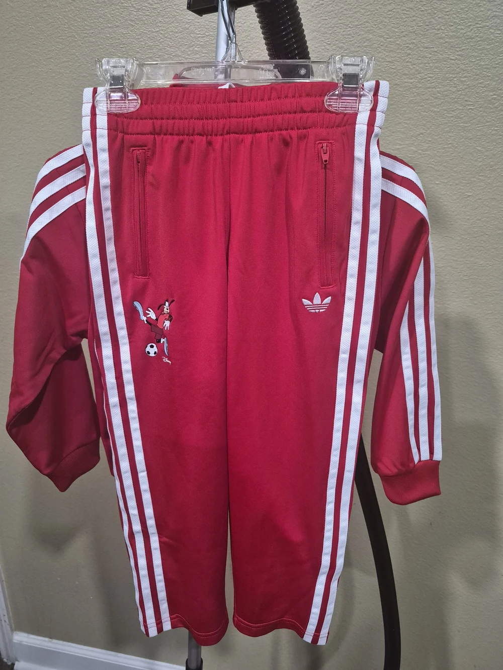 Adidas Red Kids' Disney Track Jacket & Pants Set Size 5T